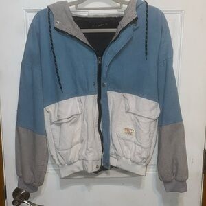 Zaful hooded jacket. Labelled large but size is more like a small/medium